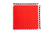 Будо-мат, 100 x 100 см, 20 мм, цвет чёрно-красный