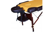 Массажный стол Dfc Nirvana, Relax, дерев. коричн.ножки, цвет горчичный с коричневым