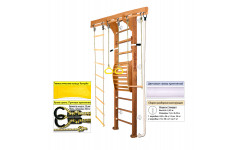 Шведская стенка Kampfer Wooden ladder Maxi Wall (№2 Ореховый Стандарт белый)