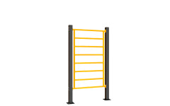 Стенка шведская Воркаут Kampfer One-section Ladder Workout 3-0 (Черно-желтый)