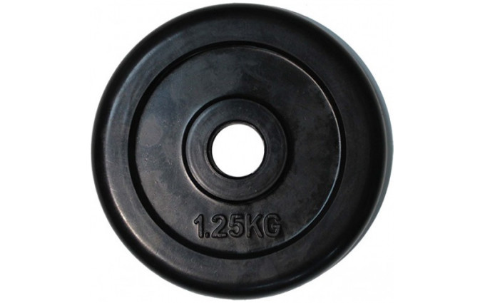Диск обрезиненный черный House Fit (1,25 кг; 31 мм)